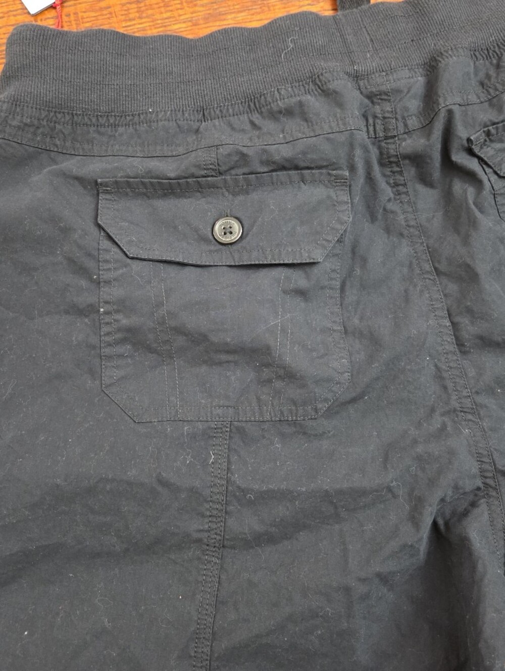 Tommy Hilfiger Black Bermuda Roll Tab Shorts Size Women's XL NWT New - Picture 6 of 11